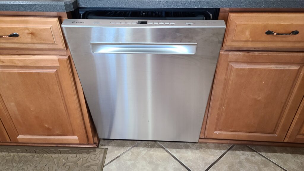 An outside of a dishwasher